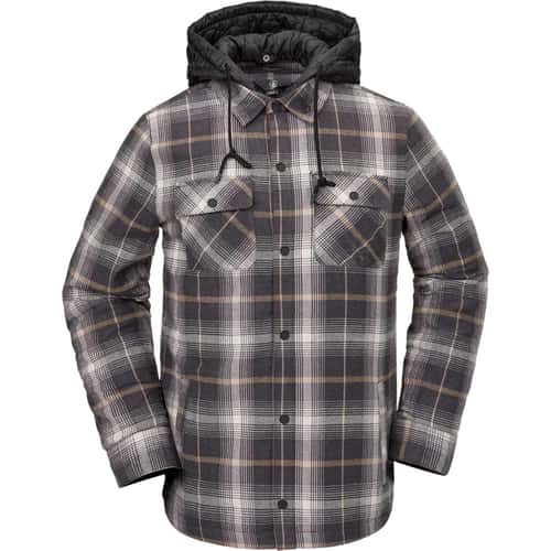 Volcom フード付きチェック柄ウェア XL Volcom Men's Insulated Riding Flannel Shirt - Sun & Ski Sports
