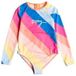 ROXY Girls' Touch Of Rainbow Long Sleeve UPF 50 Rashguard
