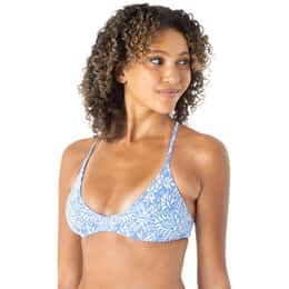 ROXY Women's Tile Tranquility Athletic Triangle Bikini Top