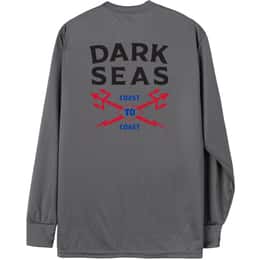 Dark Seas Men's Boundary Line Long Sleeve UV T Shirt