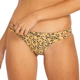 Volcom Women's Yess Leopard Hipster Bikini Bottoms