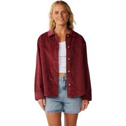 Rip Curl Women's Keepsakes Washed Corduroy Button Down Shirt