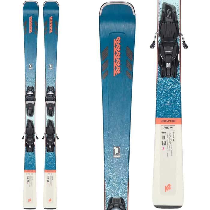 K2 Skis Womens Disruption 78C Alliance Skis with M2 10