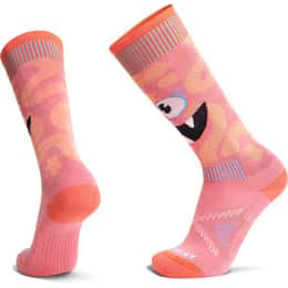 Le Bent Kids' Monster Party Light Cushion Ski Socks
