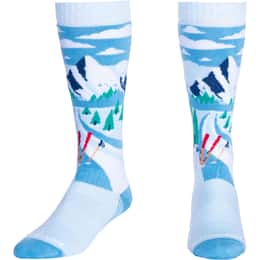 Hot Chillys Snow Pass White Mid Volume Sock