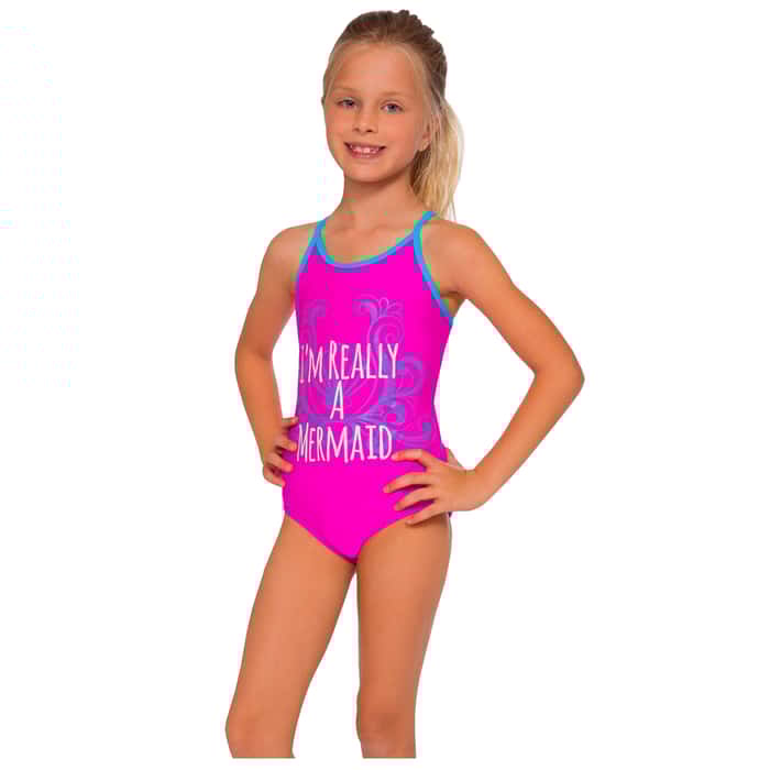InGear Fashions Girls' Lattice One Piece Sw