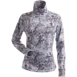 Nils Women's Snow Leopard T-Neck Pullover