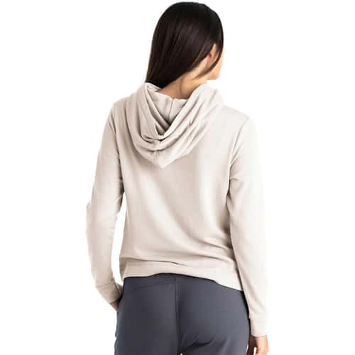 Free Fly Women's Bamboo Lightweight Fleece Cropped Hoodie alt image view 1