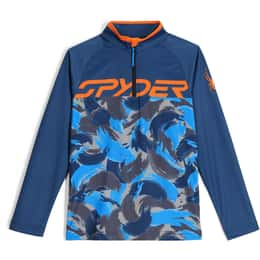 Spyder Boys' Camo Half Zip T-Neck