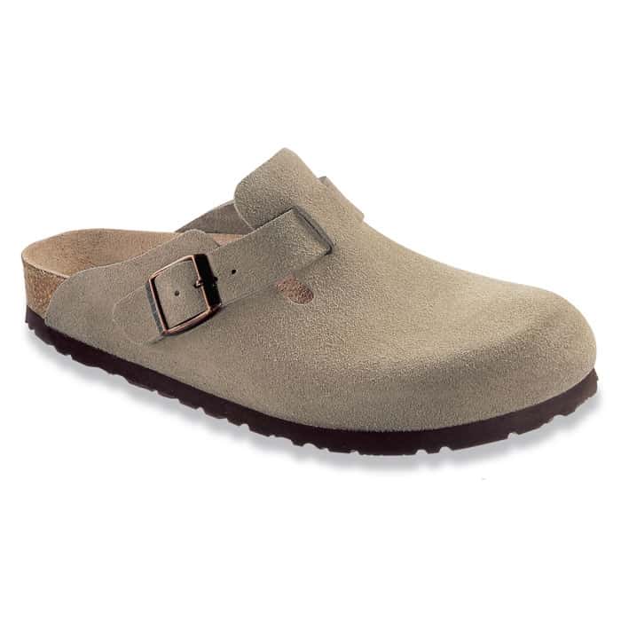Birkenstock Men's Boston Soft Footbed Suede Clogs