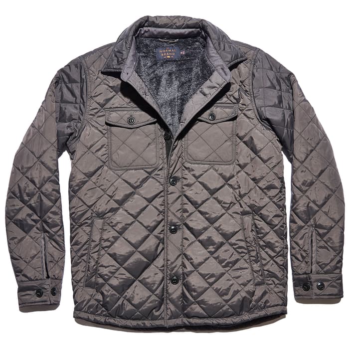 The Normal Brand Men's Quilted Sherpa Lined Shacket Sun & Ski Sports