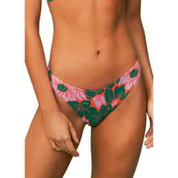 Maaji Women's Floral Stamp Flirt Thin Side Bikini Bottoms