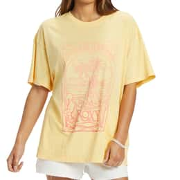 ROXY Women's Live And Dream Oversized Boyfriend T Shirt