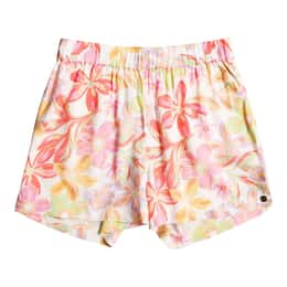 ROXY Girls' Blue Ocean Floor Shorts
