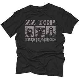 Original Retro Brand Men's Black Label ZZ Top Tres T Shirt