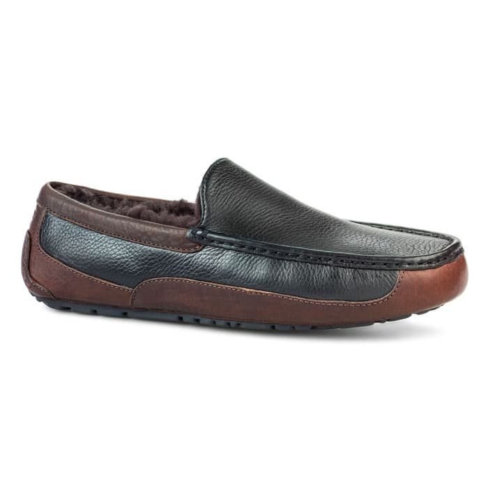 leather ascot slippers