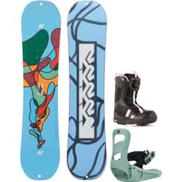 K2 Girls' Lil Kat Snowboard + Lil Kat Snowboard Bindings Package '24