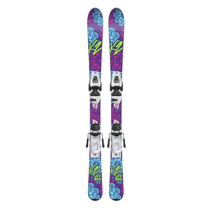 K2 Skis Girl&#39;s Luv Bug All Mountain Skis w/