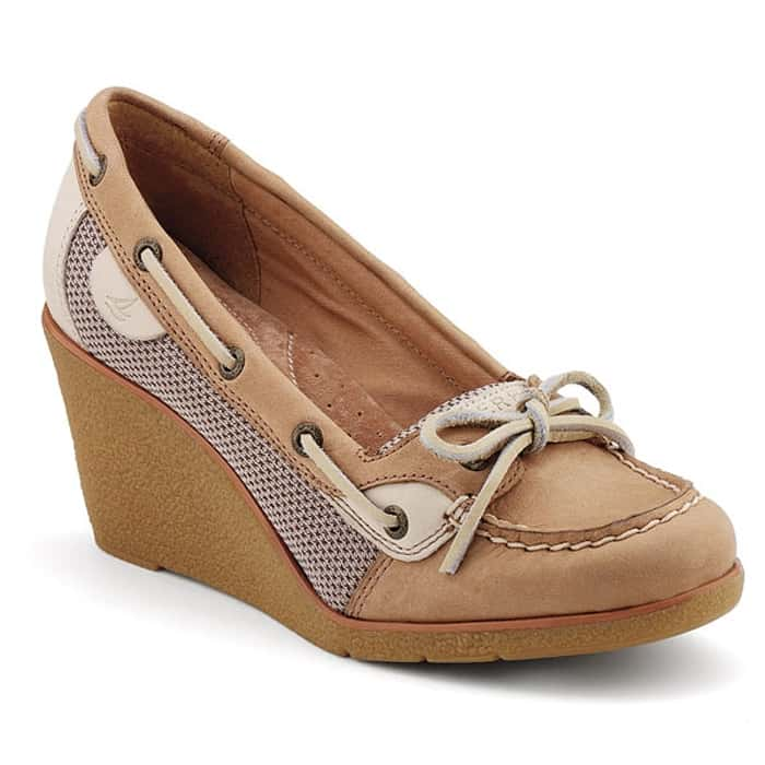 Sperry wedge store shoes