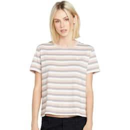 Volcom Women's Halite Stripe Short Sleeve T Shirt