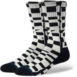 Stance Men's Wave Check Crew Socks