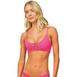 Maaji Women's Radiant Pink Praia Sporty Bralette Bikini Top