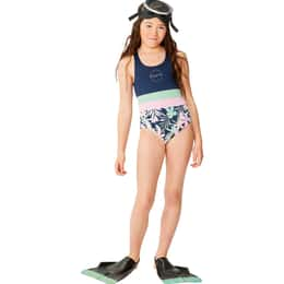 ROXY Girls' Ilacabo Active One Piece Swimsuit