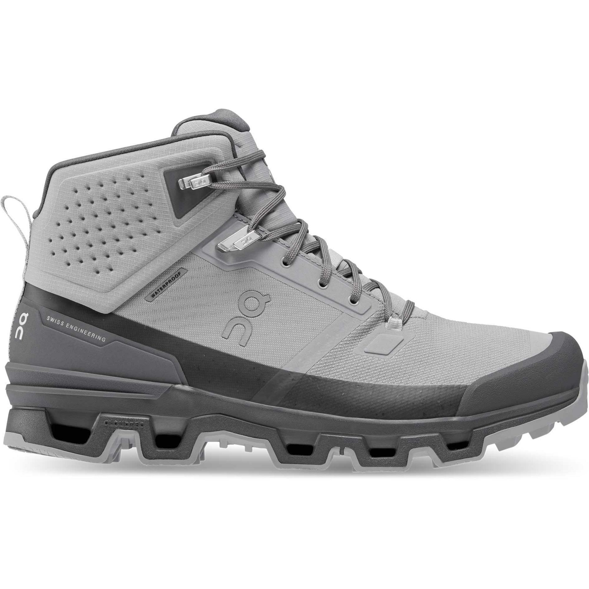 On Men's Cloudrock 2 Waterproof Hiking Boots -  07630419111672