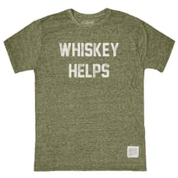 Original Retro Brand Men's Whiskey Helps T Shirt