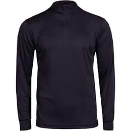 Hot Chillys Men's Peach Skins Solid Zip-T Base Layer Shirt