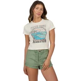 Salty Crew Women's Keyhole Baby T Shirt