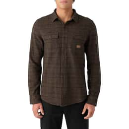 O'Neill Men's Davies Flannel Standard Fit Long Sleeve Shirt