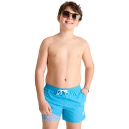 Chubbies Boys' Blue Barracudas Lined Classic Swim Trunks