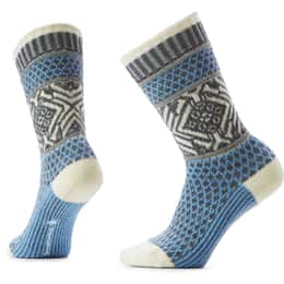 Smartwool Women's Everyday Cozy Popcorn Snowflake Pattern Crew Socks