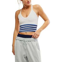 Free People Women's All Clear V Neck Striped Cami Top