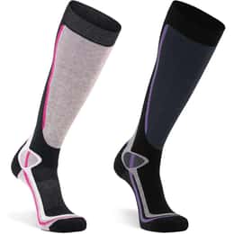 Fox River Women's Taos Lightweight Over-the-Calf Ski Socks 2 Pack