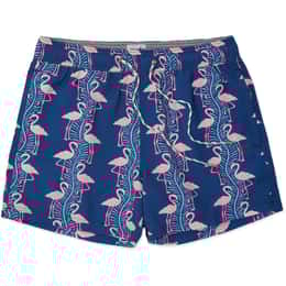 Party Pants Men's Flamingles Party Starter 5 in Lined Swim Trunks