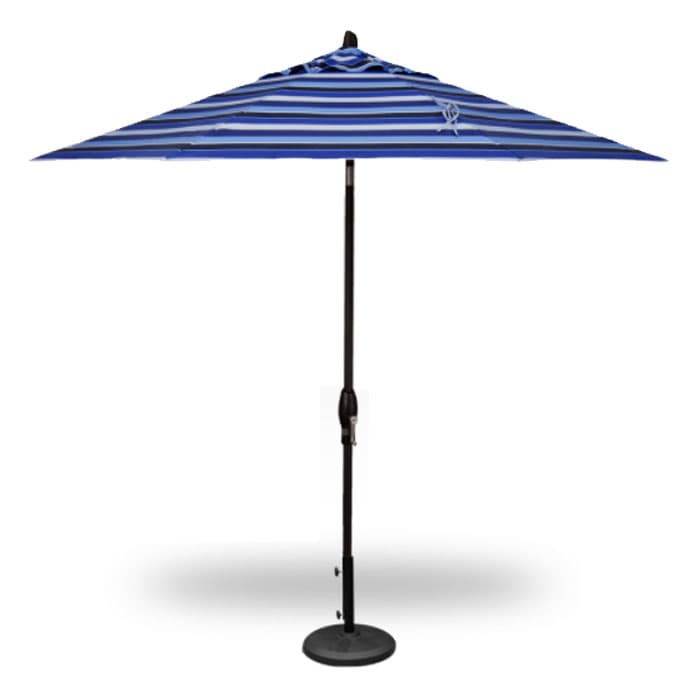 Treasure Garden 9' Auto Tilt Umbrella Black with Milano ...
