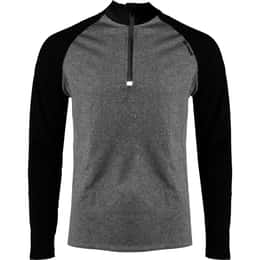 Hot Chillys Men's Micro-Elite Chamois Zone Zip T-Neck