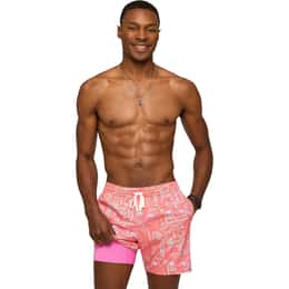 Chubbies Men's Pyramid Poolsides  5.5 in Lined Swim Trunks