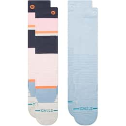 Stance Women's Medium Poly Snow OTC Socks 2 Pack