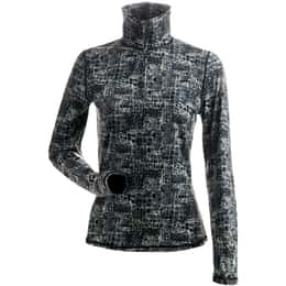 Nils Women's Animal Print T-Neck Base Layer