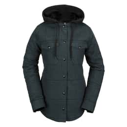 Volcom Women's Hooded Flannel Jacket