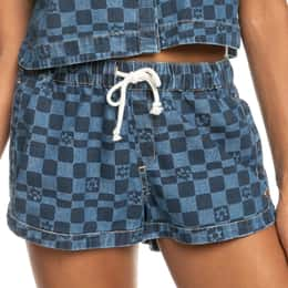 ROXY Women's New Impossible Printed Denim Shorts