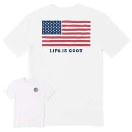 Life Is Good Men's Big Flag T Shirt