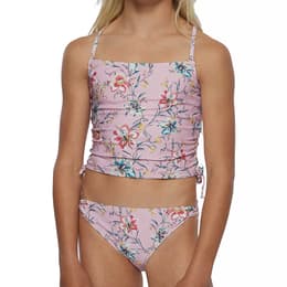 O'Neill Girls' Sydney Floral Cinch Tankini Swim Set