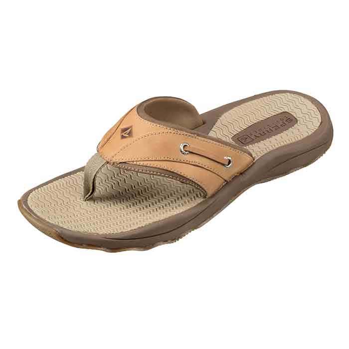 Sperry Men's Outer Banks Thong Tan Flip Flo