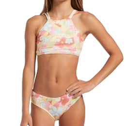 Billabong Girls' Sunbeam Forever Rev High Neck Swimsuit