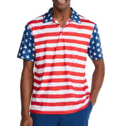 Chubbies Men's The 1776 Broad Stripes and Bright Starts Polo Shirt