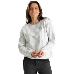 Free Fly Women's Embroidered Logo Fleece Crew Sweatshirt